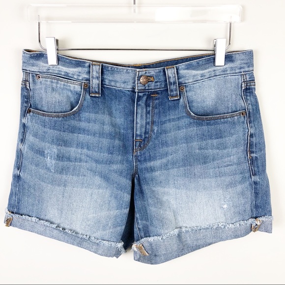 j crew factory denim shorts